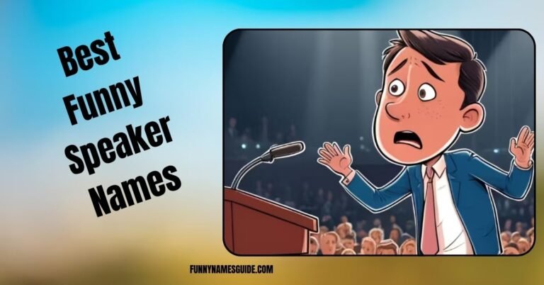Best Funny Speaker Names