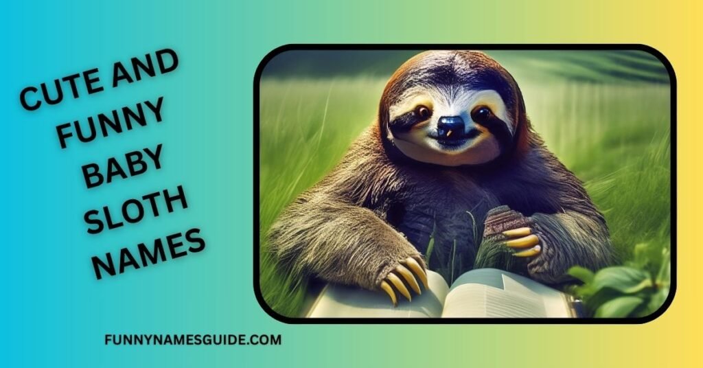 Cute and Funny Baby Sloth Names