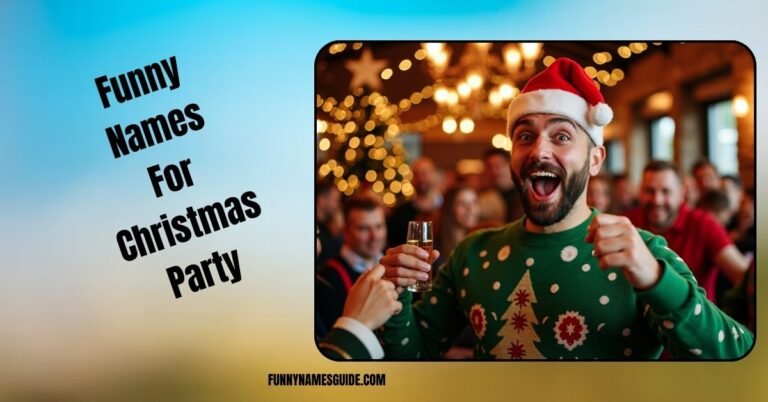 Funny Names For Christmas Party