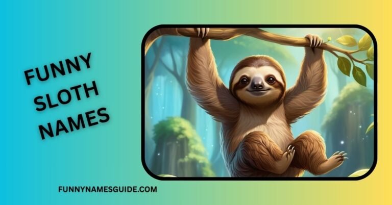 Funny Sloth Names
