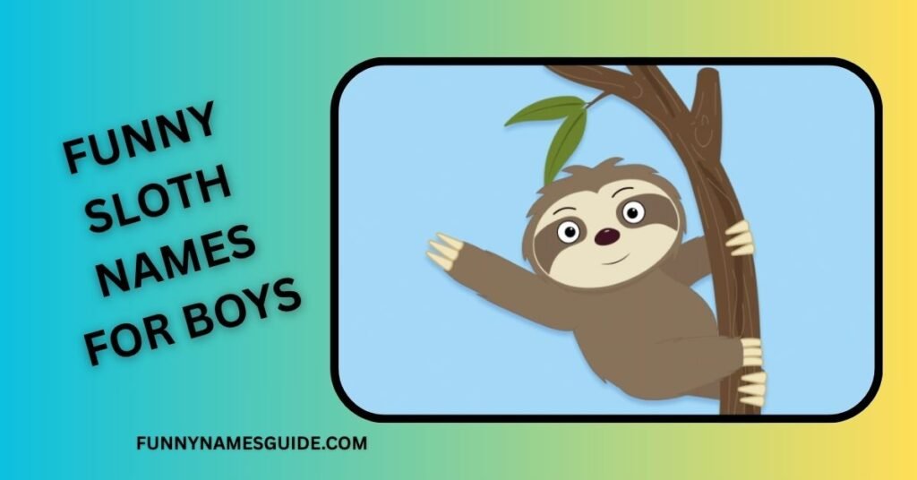 Funny Sloth Names For Boys