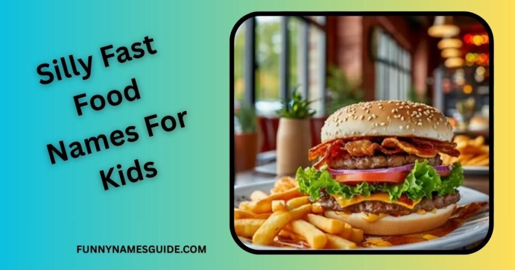 Silly Fast Food Names For Kids