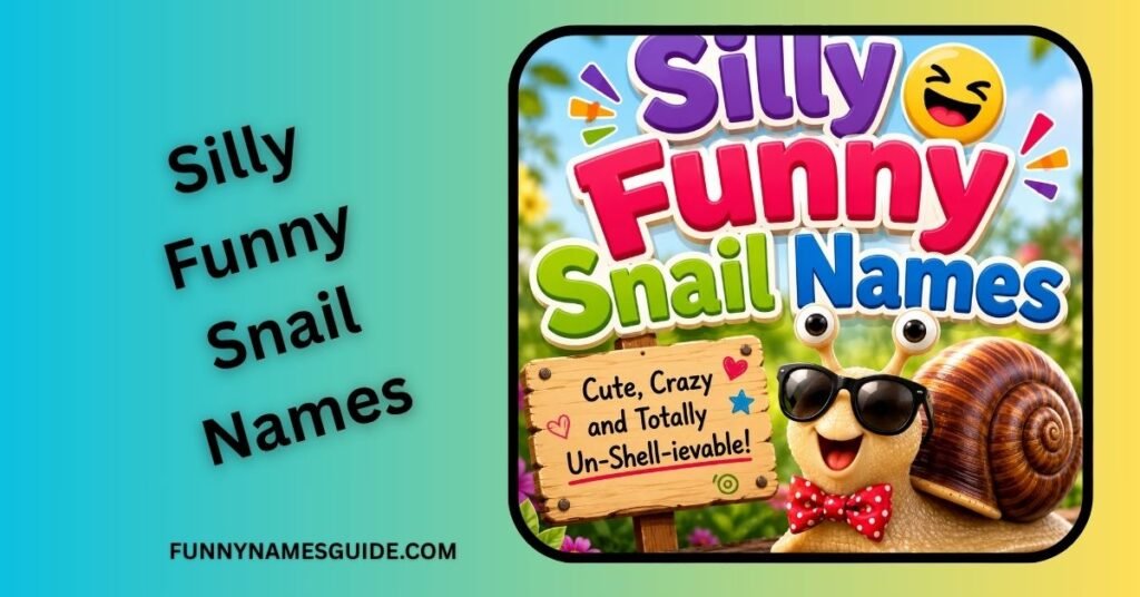 Funny Snail Names: Hilarious Ideas You'll Love 2026 3 Silly Funny Snail Names