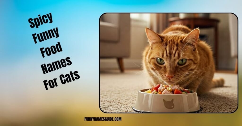 Spicy Funny Food Names For Cats