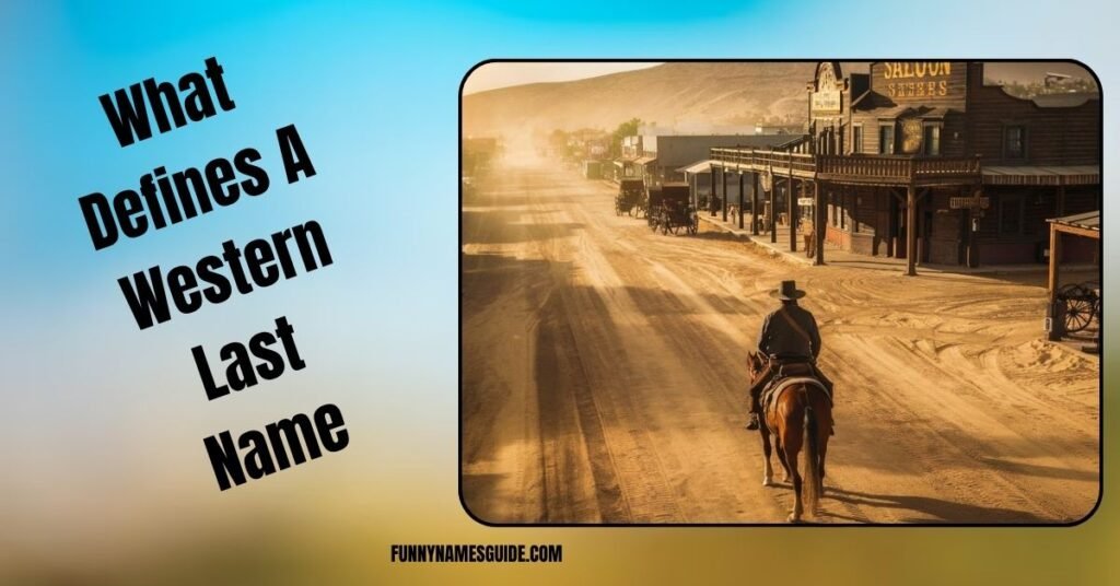 What Defines A Western Last Name
