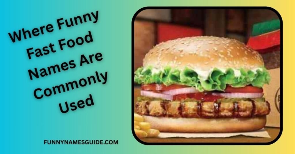 Where Funny Fast Food Names Are Commonly Used